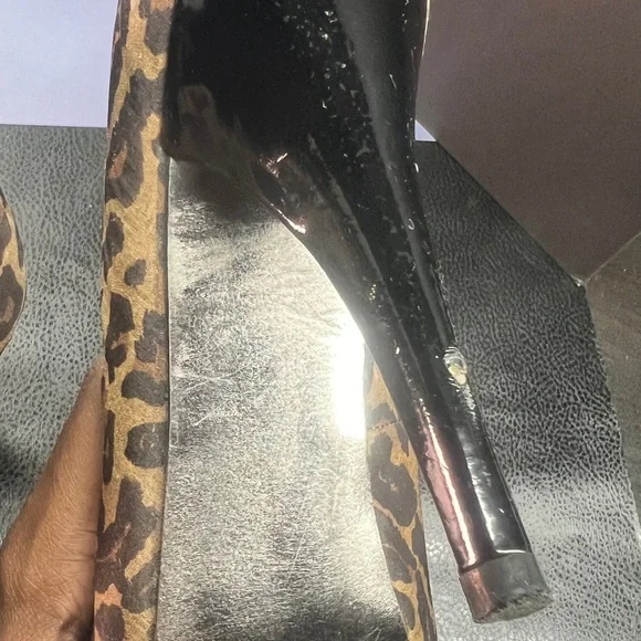 Steve Madden Trinity 4in Heel, Leopard Print, Size - Picture 2 of 3